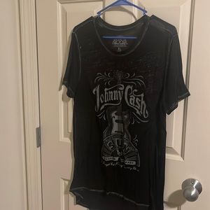 Sheer black Johnny Cash top